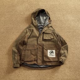 Winter velvet lining pocket work jacket men's hooded contrasting color stitching trendy functional cotton top