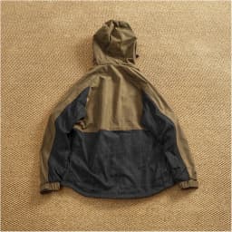 Winter velvet lining pocket work jacket men's hooded contrasting color stitching trendy functional cotton top