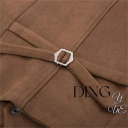 Men's suede leather suit vest casual western vest V-neck snap button placket sleeveless jacket