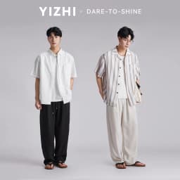 Fashion Men's Lyocell Ice Silk Draped Curved Casual Pants 2026 Summer Solid Loose Breathable Commuter Wide Leg Trousers
