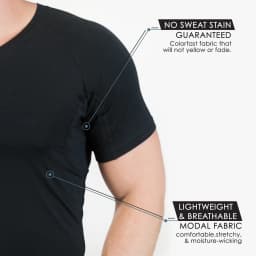 Lightweight Layering System Traps Heat and Moisture Sweatproof Undershirts Tee Shirt Men's Anti Perspiration T Shirt