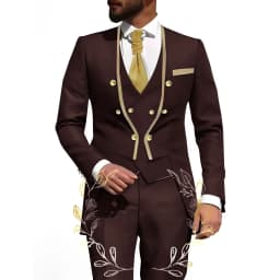 White Men Suits 3 Piece Jacket Pants Vest Male Clothing Tailcoat No Lapel Wedding Tuxedos Outfits Custom Made Clothing