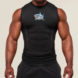 Men Seamless Compression Gym Workout T-Shirt Quick Dry Elastic Breathable Moisture Wicking Athletic Training Running Jogging Top