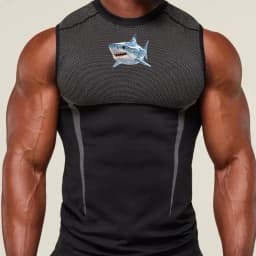 Men Seamless Compression Gym Workout T-Shirt Quick Dry Elastic Breathable Moisture Wicking Athletic Training Running Jogging Top