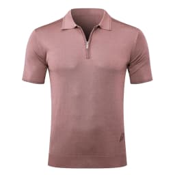 BILLIONAIRE BLSK CPRT polo shirt silk men 2026 New Solid color elastic short sleeve thin outdoors zipper quality big size M-5XL