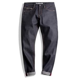 Maden Vintage 14.5oz Selvedge Raw Denim Jeans with YKK Zipper Fly Embroidery Straight Jeans Classic Men's Solid Color Trousers