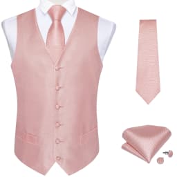 Fashion Men's Green Paisley Business Vest chaleco hombre Luxury Wedding Red Waistcoat Necktie Pocket Square Cufflinks Free Ship