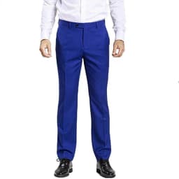 Custom Made Black/White Pants Straight-Fit Trousers Mens/Bridegroom/Best Man Wedding/Evening Plain Front Pant KZ11