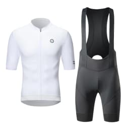 ZRSE Men's Cycling Vest Bib Shorts Set Summer Breathable Quick Dry Slim Fit Short Sleeve for Gym Outdoor Running Road Bike MTB
