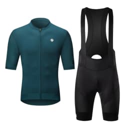 ZRSE Men's Cycling Vest Bib Shorts Set Summer Breathable Quick Dry Slim Fit Short Sleeve for Gym Outdoor Running Road Bike MTB