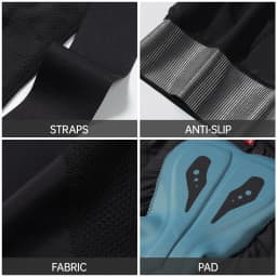ZRSE Men's Cycling Vest Bib Shorts Set Summer Breathable Quick Dry Slim Fit Short Sleeve for Gym Outdoor Running Road Bike MTB