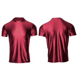 AMORESY Spring Men's Ice Silk Short-Sleeved T-Shirt Breathable Comfortable Casual Wear Half-Sleeved Top Home Wear