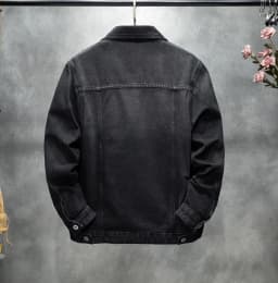Men's American-Style Autumn Vintage Classic Style Versatile Large Size Workwear Denim Non-Stretch Jacket