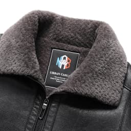 Add Fleece and Thickening Winter Dad Leather Jacket for Middle-aged Grandpa Fur Collar Middle-aged Men's Coat for Warmth