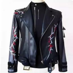 Love And Deepspace Sylus Cosplay Costume Adult Unisex PU Jackets Long Sleeve Casual Top Bomber Coat for シン 진운 Halloween Clothes