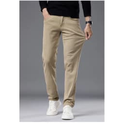 High end autumn new business jeans men's 2025 trendy brand slim fit straight tube elastic versatile casual long pants