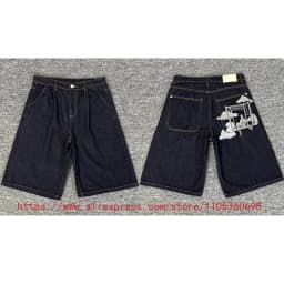 New Arrival Derschutze Denim Shorts High Quality Embroidery Patterns Casual Pants Streetwear Trend Derschutze Jeans