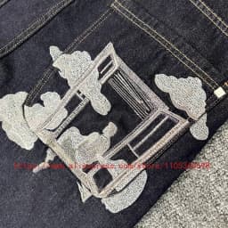 New Arrival Derschutze Denim Shorts High Quality Embroidery Patterns Casual Pants Streetwear Trend Derschutze Jeans