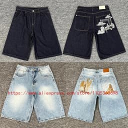 New Arrival Derschutze Denim Shorts High Quality Embroidery Patterns Casual Pants Streetwear Trend Derschutze Jeans