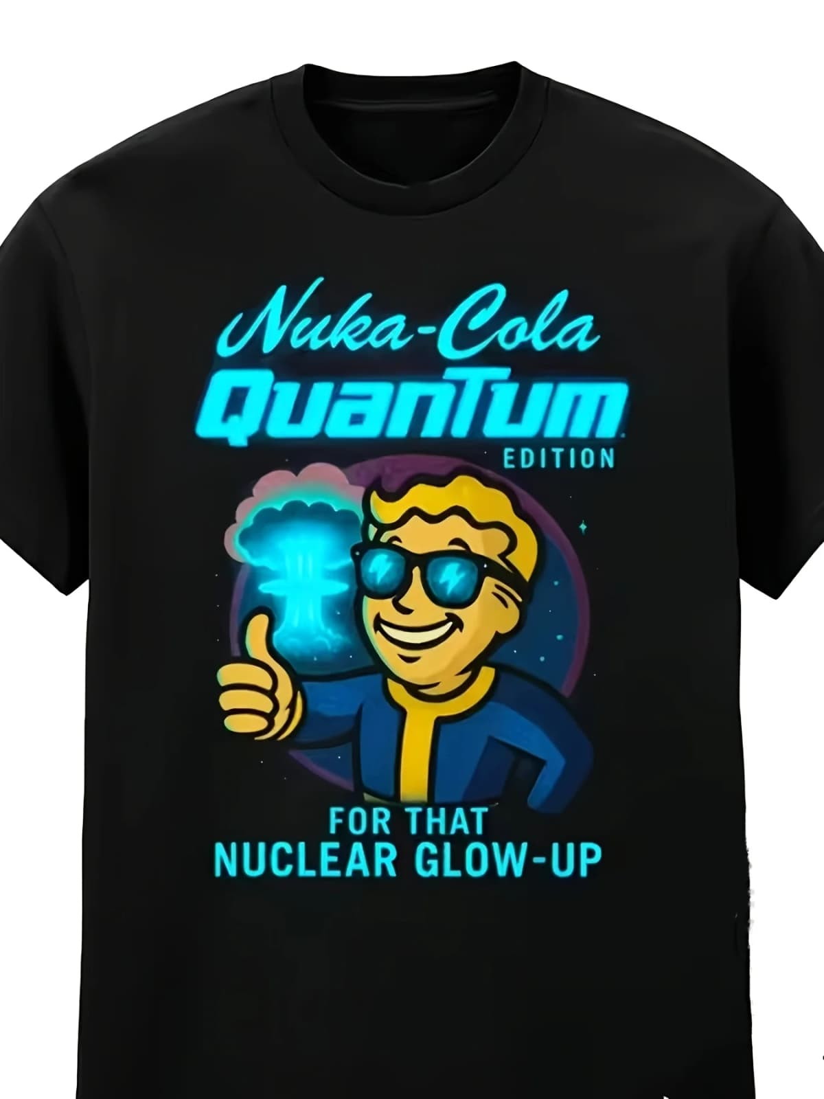 "Nuka-Cola Quantum Glow-Up T-Shirt", Inspired by The Fallout Series