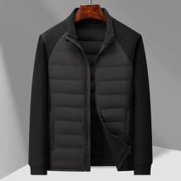 High-quality Winter Fashion, Cool and Lightweight Hoodie, Long-sleeved Stand-up Collar Down Jacket with 90% Down Content
