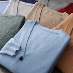 Men's Cardigan Spring Autumn Basic Style 100% Pure Merino Wool Knitted Sweater Large Loose V-neck Jacket Solid Color Casual Top