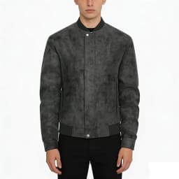 8XL Big&Tall Mens Suede PU Leather Jacket Casual Stand Collar Plus Size Windproof Motorcycle Bomber Jackets Moto Biker Outerwear