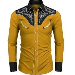 2024 New Men's Tribal Ethnic Men's Outdoor Casual Fashion Simple Shirt Party Button Lapel Long Sleeve Soft And Comfortable