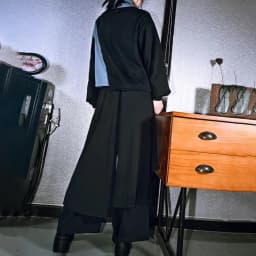 Dark Gothic Embroidered Ribbon Layered Irregular Skirt Pants Genderless Streetwear Y2k Japanese Hakama Samurai Pants Unisex 2024