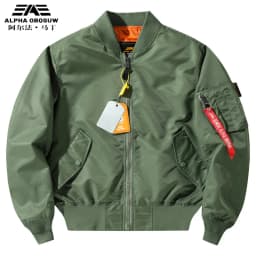 2026 Alpha Martin Trendy Brand Pilot Jacket Men's Autumn Lightweight Baseball Shirt MA1 Classic Style