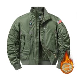 2026 Autumn/Winter New Style Jacket with Cotton Workwear - Air Force Loose Large-Sized Casual Coat Baseball Shirt