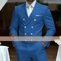 Men's 2-Piece Suit Set, Double-Breasted Waistcoat Style, Suit & Trousers, Weddings & Celebrations Choice