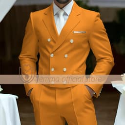 Men's 2-Piece Suit Set, Double-Breasted Waistcoat Style, Suit & Trousers, Weddings & Celebrations Choice