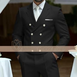 Men's 2-Piece Suit Set, Double-Breasted Waistcoat Style, Suit & Trousers, Weddings & Celebrations Choice