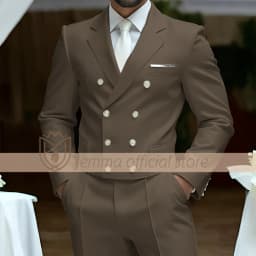 Men's 2-Piece Suit Set, Double-Breasted Waistcoat Style, Suit & Trousers, Weddings & Celebrations Choice