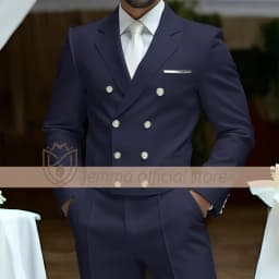 Men's 2-Piece Suit Set, Double-Breasted Waistcoat Style, Suit & Trousers, Weddings & Celebrations Choice