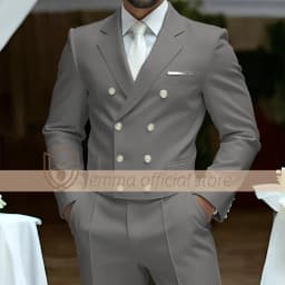 Men's 2-Piece Suit Set, Double-Breasted Waistcoat Style, Suit & Trousers, Weddings & Celebrations Choice