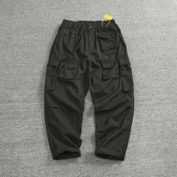 Cargo pants Men's outdoor scratch resistant material pocket loose plus size casual straight leg pants