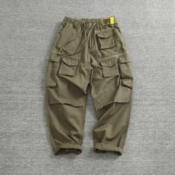 Cargo pants Men's outdoor scratch resistant material pocket loose plus size casual straight leg pants