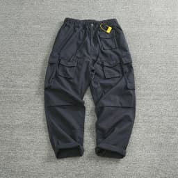 Cargo pants Men's outdoor scratch resistant material pocket loose plus size casual straight leg pants