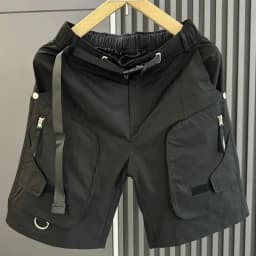 HKSH Summer New American Casual Large Pocket Safari Style Shorts Man Tide Loose Versatile Outdoor Functional Youth Capris HK4754