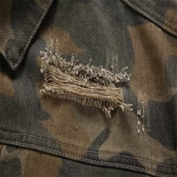 Spring Autumn American Style Denim Jacket Men Fashion Hole Camouflage Turn Down Collar Loose Outerwear Men Casual Denim Jackets
