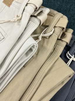 Men's Heavyweight 100% Cotton American Work Pants - Khaki Multi-Pocket Slim Straight-Leg Casual Cargo Trousers for Autumn