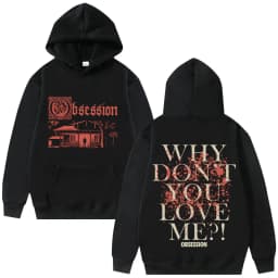 Obsession 2026 Horror Hoodie Vintage Gothic Movie Streetwear Aesthetic Graphic Pullove women men Trendy Sweatshirts Clothing Y2K