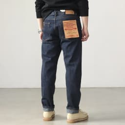 14OZ heavy denim Denim jeans men straight tube depulped May Khaki American vintage primary color wash pants