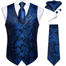 Pure White Wedding Vest for Man Sleeveless V-neck Satin Luxury Men Waistcoat Necktie Pocket Square Cufflinks Clip 5 PCS Set Gift