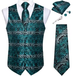 Pure White Wedding Vest for Man Sleeveless V-neck Satin Luxury Men Waistcoat Necktie Pocket Square Cufflinks Clip 5 PCS Set Gift