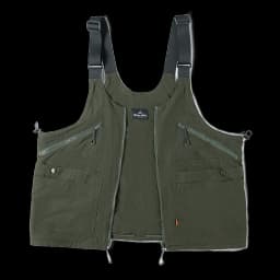 Maden Vintage Multi-Pocket Sleeveless Nylon Vest Amekaji Outdoor Deformable Tactical Vest Functional Dual Purpose Satchel Bag
