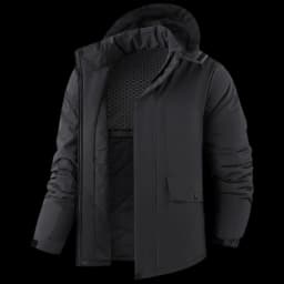 Winter Man Thicken Waterproof Outdoor Jacket Men Sport Windproof Detachable Hat Jackets Man Multi Pocket Work Safari Windbreaker