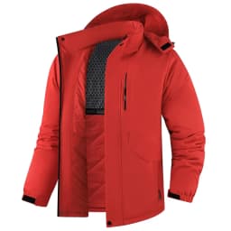 Winter Man Thicken Waterproof Outdoor Jacket Men Sport Windproof Detachable Hat Jackets Man Multi Pocket Work Safari Windbreaker